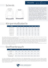 Papierschnittmuster Raglan Hoodie Herren Denver meine Herzenswelt